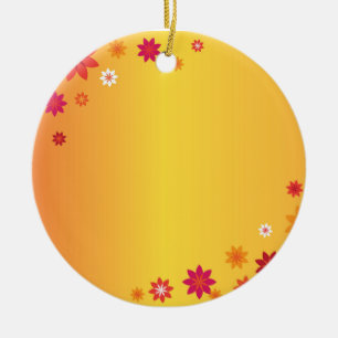 Orange Flowers Ornament
