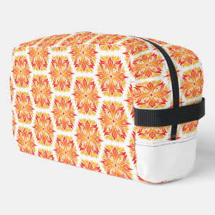 Orange Flowers, Pattern Of Flowers, Floral Pattern Dopp Kit