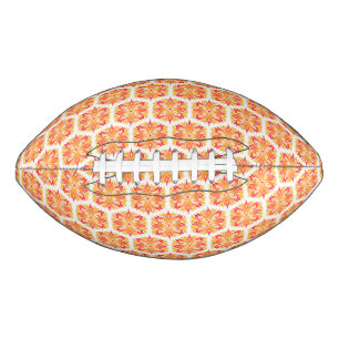 Orange Flowers, Pattern Of Flowers, Floral Pattern Football