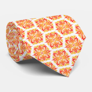 Orange Flowers, Pattern Of Flowers, Floral Pattern Tie