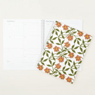 ORANGE FLOWERS PLANNER