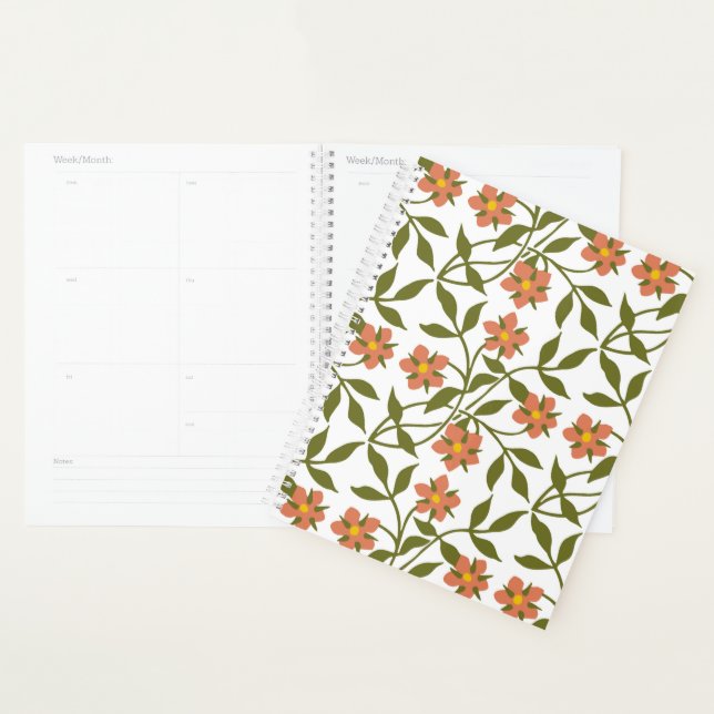 ORANGE FLOWERS  PLANNER (Display)