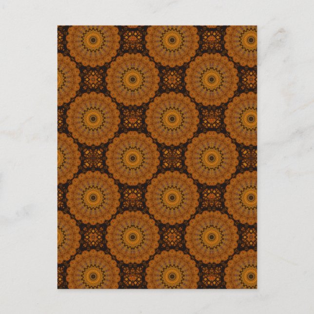 Orange Flowers Postcard (Front)