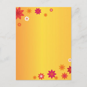 Orange Flowers Postcard