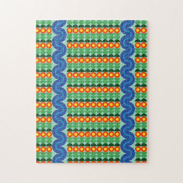 Orange Flowers - Puzzle (Vertical)