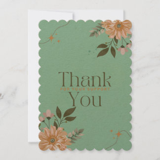 orange flowers, thankful  cards