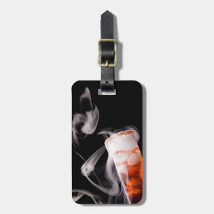 Orange Fluid Test Tube Gas Luggage Tag