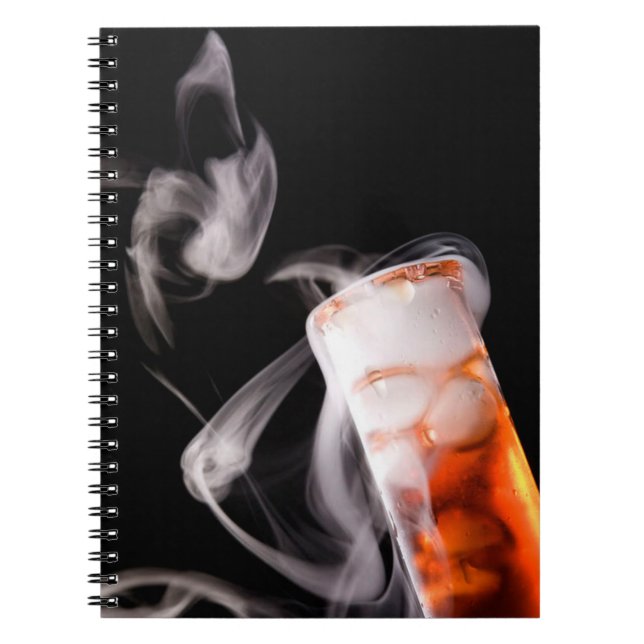 Orange Fluid Test Tube Gas Notebook (Front)