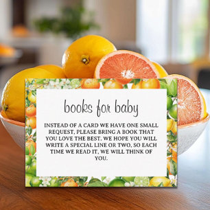 Orange Foliage Sophisticated Books for Baby Card