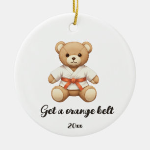 【ORANGE】For all judo lovers, young and old. Ceramic Ornament