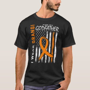 Orange For My Godfather Multiple Sclerosis Awarene T-Shirt