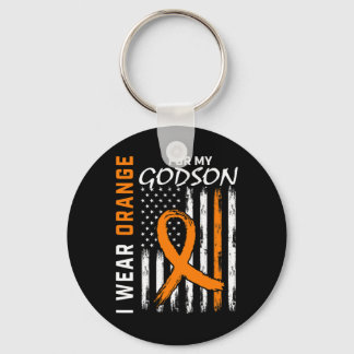 Orange For My Godson Leukaemia Cancer Awareness Am Key Ring