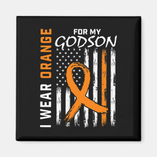 Orange For My Godson Leukaemia Cancer Awareness Am Magnet