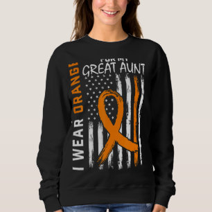 Orange For My Great Aunt Multiple Sclerosis Awaren Sweatshirt