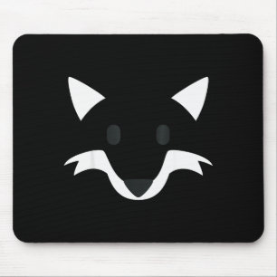 Orange Fox Face Halloween Apparel Matching Group F Mouse Pad