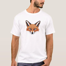 Orange Fox Head Illustration - Forest creature