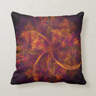 Orange Fractal Cushion