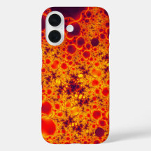 Orange Fractal Smartphone Case