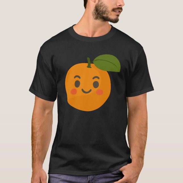 Orange – Fresh Vibrant Fruit Illustration T-Shirt (Front)