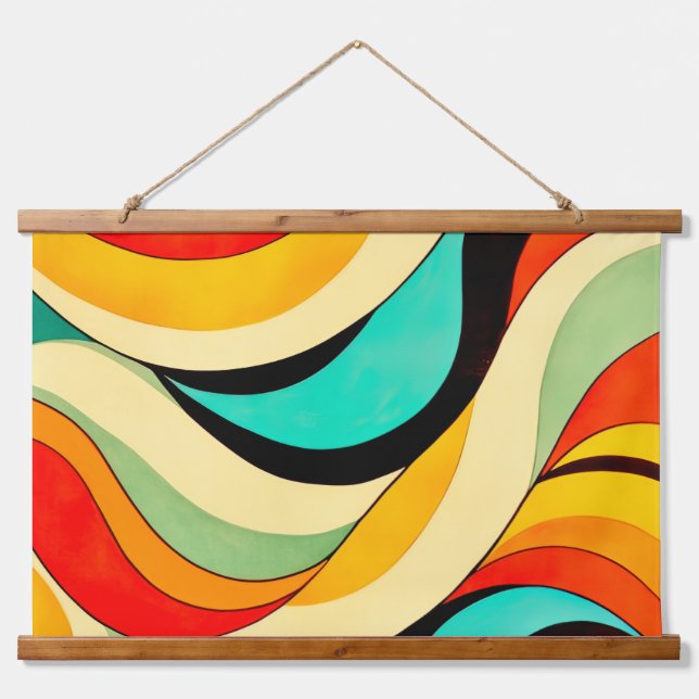 Orange & Friends Colour Blend Hanging Tapestry (Front)