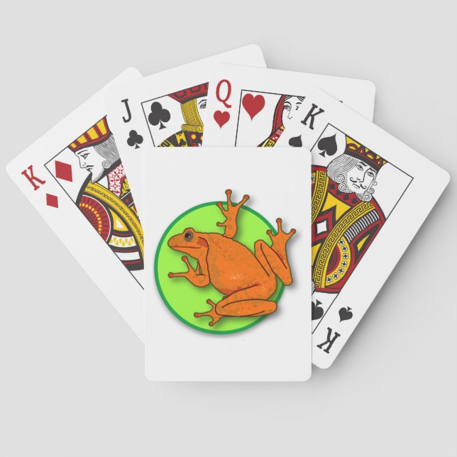 Orange Frog Card Deck (Back)