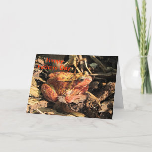 Orange Frog Fathers Day Card
