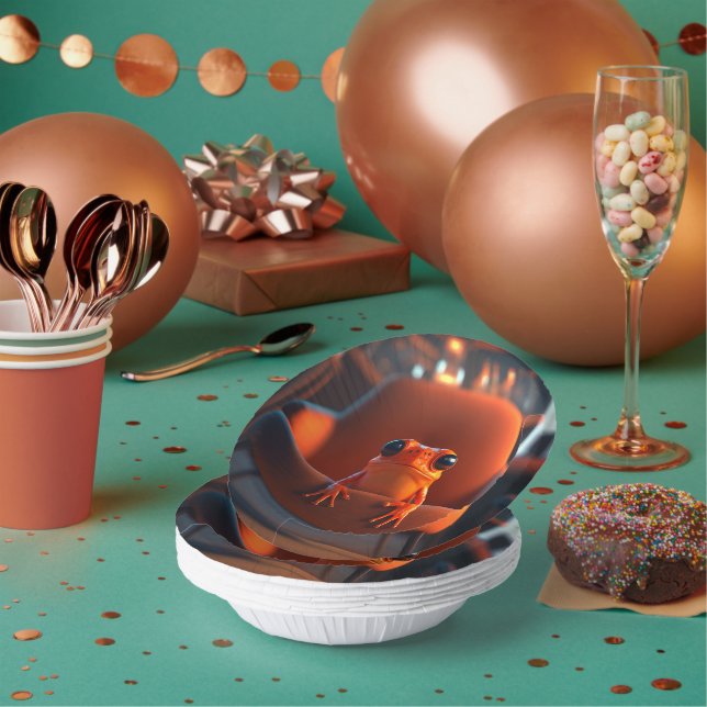 Orange Frog Paper Plate (Multi)