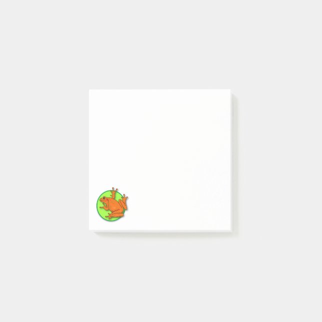 Orange Frog Post-it© Notes (Front)