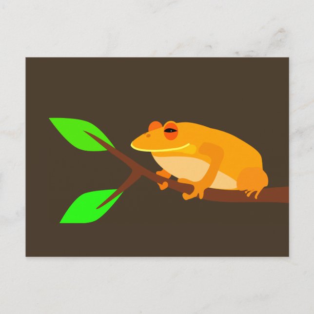 Orange Frog Postcard (Front)
