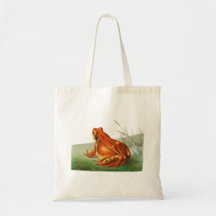 Orange frog vintage illustration tote bag