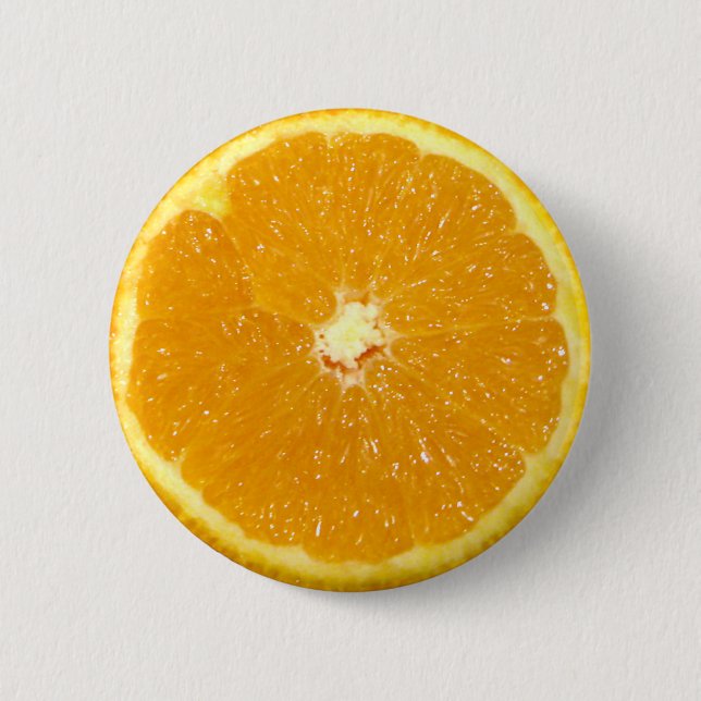 Orange Fruit Fresh Slice 6 Cm Round Badge (Front)