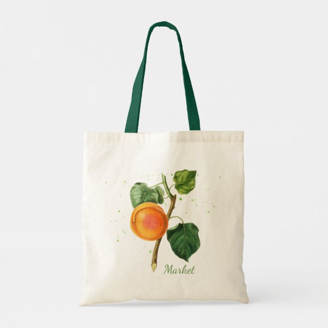 Orange Fruit Market Tote Bag (Back)