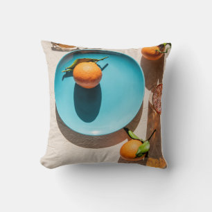 Orange fruit on plate cushion