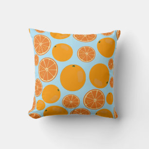 Orange Fruit Pattern Cushion