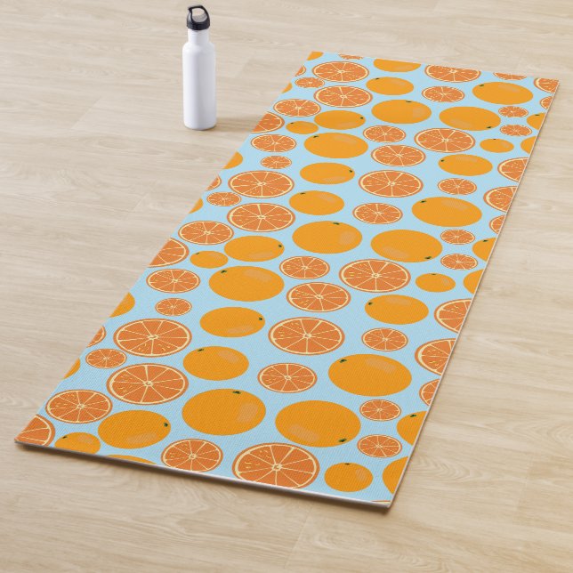 Orange Fruit Pattern Yoga Mat (In Situ)