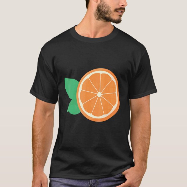 Orange Fruit Slice Fruit T-Shirt (Front)