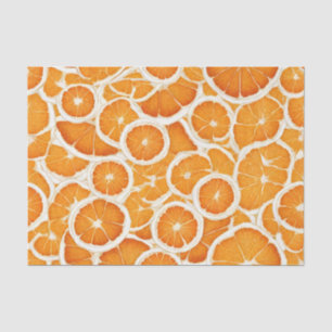 Orange Fruit Slices Tissue Paper