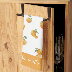 Orange Fruit  Tea Towel