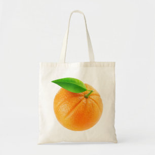 Orange fruit tote bag