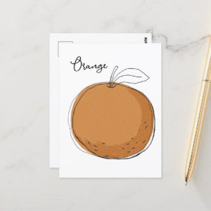 Orange fruit Tote Postcard