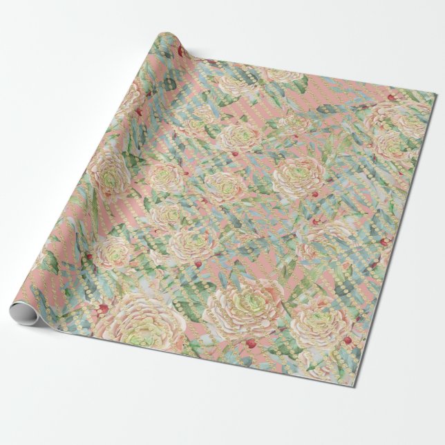 Orange Fruit Wrapping Paper (Unrolled)