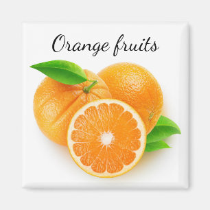 Orange fruits magnet
