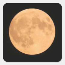 Orange full halloween moon