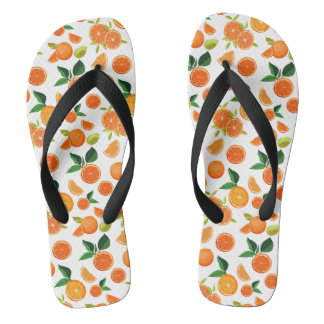 Orange Garden Flip flop