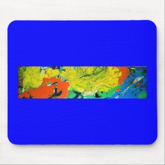 Orange Gator with a Yellow Afro Mouse Pad