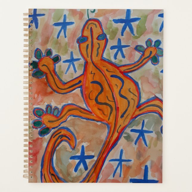 Orange Gecko Planner (Front)