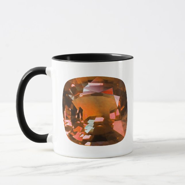 Orange Gemstone Mug (Left)