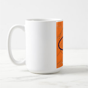 ORANGE GEOMETRIC ART COFFEE MUG