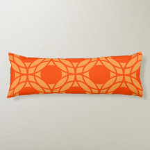 Orange Geometric Circles Pattern
