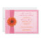 Orange Gerber Pink Floral Bridal Shower Invitation